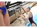 競泳水着クビレ巨乳人妻が他人棒に溺れたプールゲス不倫 夫の留守中に自分磨きと称してデカチン指導員と密着汗だく中出し交尾 葵いぶき