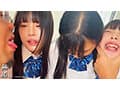 巨乳、美乳、制服少女3人組―――。 オジサンに会いに行く少女たち 従順肉便器編 あかり＆あも＆いくら