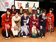 二十歳の美女10人! 晴れ着SEX成人式